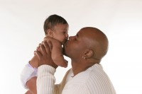 Father Kisses Baby