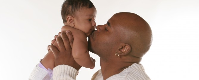 Father Kisses Baby